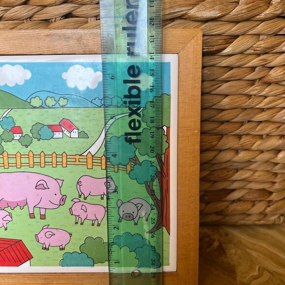 Piggy farm scene wall decor - Picture 4 of 6